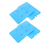 VERDANVERSE 4 pièces Bloc de Glace Réutilisable pour Bouteille de Lait Maternel et Boîte à Lunch Ice Pack Compact et Accumulateur de Froid pour Glacière Souple et Transport Facile