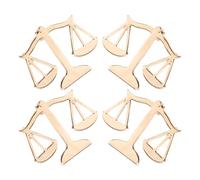 VERDANVERSE 4 Pièces Broche sur le thème de la justice Épinglette de bijoux broche d'avocat broches écailles de balance épinglette d'étudiant en droit Épingle à collier de chemise Golden
