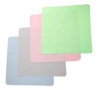 VERDANVERSE 4 pièces Chiffons de Nettoyage Microfibre Grand Format pour Lunettes et Écrans Lot de Lingettes Portables Suédine Colorée pour Lentilles Téléphones Appareils Photo et Bijoux