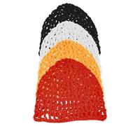 VERDANVERSE 4 Pièces Filets Cheveux Maille Crochet Réutilisables Bonnets Nuit Élastiques pour Protection Cheveux Bouclés et Longs Filets de Nuit Confortables et Anti-frisottis