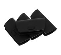 VERDANVERSE 4 Pièces Lot de 4 Maniques en Silicone Noir Résistantes à la Chaleur pour Poignées de Poêles en Fonte, Supports Isolants Universels pour Casseroles et Poêles, Protection