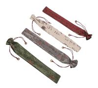 VERDANVERSE 4 pièces Lot de Pochettes pour Éventails Pliants Satin Étui Portable Léger et Résistant pour Éventail à Main Rangement Élégant et Pratique Organiseurs de Ventilateurs Pliables