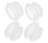 VERDANVERSE 4 Pièces Silicone Facial Cupping Set Transparent Vacuum Guasha Device For Face And Body Massage Soft Reusable Skin Care Therapy