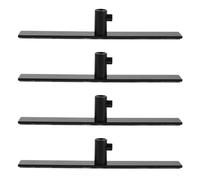 VERDANVERSE 4 Pièces Support de Rangement Noir pour Accessoires de Robot Pâtissier, Installation sans Outil, Métal Robuste, Adapté Cuisine à Domicile sous Meuble