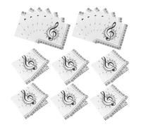 VERDANVERSE 40 Pièces Lot de Serviettes Papier Notes Musique Décoratives Robustes et pour Fête Nettoyage Facile et Ambiance Musicale pour Amateurs de Musique