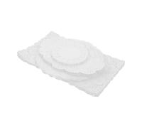VERDANVERSE 400 pièces Tapis Papier Dentelle pour Gâteaux et Snacks Assiettes Absorbantes Papier de Cuisine Formes Variées Rond Oval Rectangulaire pour Événements et Fêtes