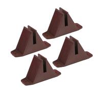 VERDANVERSE 4pièces Base De Clôture Plastique Stable Anti-basculement Support Jardin pour Petite Barrière Extérieure