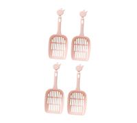 VERDANVERSE 4pièces Quatuor De Pelles à Litière pour Chat Pelles Colorées avec Design Large Et Accroche Pratique Nettoyage Facile des Déjections Animales Lot