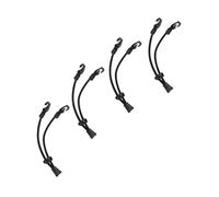 VERDANVERSE 4pièces Sangles De Masque Cordon Oreille Rallonge De Masque Extension Corde Lot De Noir