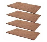 VERDANVERSE 4pièces Tapis Fibre De Naturelle pour Reptiles Lot de Matériel Sûr Et Réutilisable pour Dragons Barbus Et Lézards Optimale Et Confort Le Terrarium