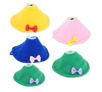VERDANVERSE 5 pièces Collier de Protection pour Perroquets Anti-picage Antiléchage Couleur Mixte Colliers de Cou pour Oiseaux avec Design Adorable et Résistant Protection des Plaies et Soins