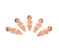 VERDANVERSE 5 pièces Figurines Miniatures Jésus Résine Sculptures Détaillées pour Décor Nativité Cadeaux Religieux Catholiques pour Maison et Fêtes