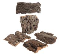 VERDANVERSE 5 Pièces Plateforme d'escalade Décoration Réaliste et Rustique en Écorce d'arbre Naturelle Installation Facile pour Gecko et Dragon Barbu pour Aquarium et Habitat