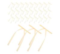 VERDANVERSE 50 Nœuds en Ruban pour Emballage Présent DIY, Mini Nœuds Décoratifs Réutilisables pour Fêtes, Décoration Noël et Saint-Valentin, Accessoires Loisirs Créatifs