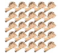 VERDANVERSE 50 Pièces Base de Broche Ronde en Métal avec Épingle Canard 35mm pour Loisirs Créatifs Diy, Accessoires Polyvalents et Organisation Pratique pour Débutants