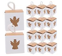 VERDANVERSE 50 Pièces Boîte Papier Kraft Vintage Coffret Cadeau Portable pour et Snacks Souvenir Mariage Paquet Cadeau Décoratif Polyvalent