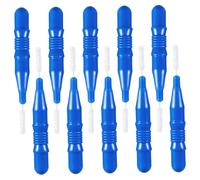 VERDANVERSE 50 Pièces Brosse Interdentaire Bleue Outil Oral Portable pour Nettoyage des Dents Élimine la Plaque et Protège Gencives Accessoire Familial pour Soins Bucco Dentaires
