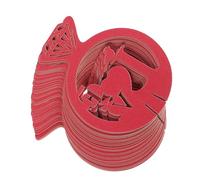 VERDANVERSE 50 Pièces Décorations Verres à Vin Saint-valentin Papier Marqueurs Amusants Réutilisables Forme de Cœur pour Fêtes de Célibataires Anniversaires et Réceptions