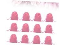 VERDANVERSE 50 pièces Lot de Pochettes à Cordon Velours Rose Sacs de Rangement pour Bijoux Bonbons Mariage Fête et Voyage avec Cordon Pratique et Doux Extensible