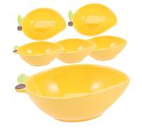 VERDANVERSE 6 pièces Bols à Trempette Céramique Petits Bols à Sauce pour Épices et Apéritifs Assortiment Couleur Fruit Plat à Sauce Pratique et Facile à Nettoyer