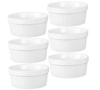 VERDANVERSE 6 pièces Coupes Dessert Céramique Ramequins Four Accessoires Pudding Cuisson Maison