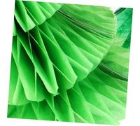 VERDANVERSE 6 Pièces Décorations de Noël Nid Abeille pour Sapin Ornements de Table Papier Centre de Table pour Fête de Noël Rouge et Vert
