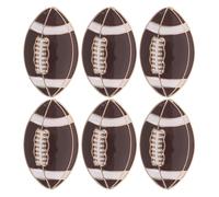 VERDANVERSE 6 Pièces Lot de 6 Broches Rugby en Alliage Métal, Insignes Décoratifs pour Vêtements, Accessoires Sportifs Unisexes, Badges Épingle pour Paquet à Dos et Tenue de Match