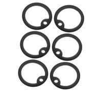 VERDANVERSE 6 Pièces Silicone Dog Tag Hoops For Pets Soft Covers For Noise Reduction And Furniture Protection Circular Sleeves