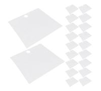 VERDANVERSE 60 Pièces Couvercles Jetables pour Lavabo 65 CM - 60 Pièces Transparentes - Attrape-Poils de Barbe et Cheveux Rasés - Bavoir Récupérateur Salle de Bain - Usage Unique, Hygiène