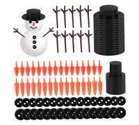 VERDANVERSE 600 Pièces Kit DIY Accessoires de Bonhomme pour Noël Créatif et Sécurisé pour Garçon Fille Matériel de Bricolage pour Développement Manuel