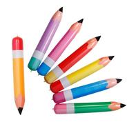 VERDANVERSE 7 Pièces Crayon Gonflable Fournitures Scolaires Gonflables Crayons Gonflables Géants Décorations Gonflables Au Crayon Décorations Au Crayon Ballon De Fête De à Pvc