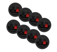 VERDANVERSE 8 Clips Connecteur de Câble de Haut-Parleur Rond Wp2-9, Bornier Électrique 2 Voies, Clips Câbles pour Audio Domestique, Installation Home Cinéma et Système Stéréo, Lot 8 Pièces