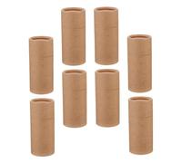 VERDANVERSE 8 pièces Boîtes Cylindriques Kraft pour Huiles Essentielles Emballage Cadeau Réutilisable pour Bouteilles Boîte Ronde pour Thé et Petits Objets Rangement Pratique et Transport