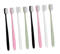 VERDANVERSE 8 pièces Brosse à Dents Ultra Douce Brosse Nano Maternelle et Adulte Poils Ondulés pour Nettoyage Complet et Doux des Dents Langue