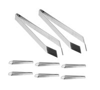 VERDANVERSE 8 pièces Pince à Épiler Inox pour Cuisine Pince Arêtes Poisson et Plumes Outil Manuel Polyvalent pour Préparation Alimentaire Compacte et Portable