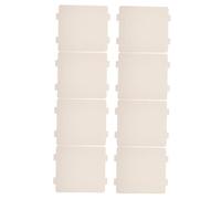VERDANVERSE 8 Pièces Protecteur en Mica pour Micro-ondes Résistant la Chaleur Revêtement en Résine de Silicone, Plaque de Mica Argentée 118mm X 99mm pour Réparation et Maintenance