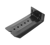 VERDANVERSE 8 Pièces Rails Coulissants en Alliage Noir pour Tiroirs et Plateaux de Clavier, Installation Facile, Capacité de Charge Lourde, Forme en L, Bureau