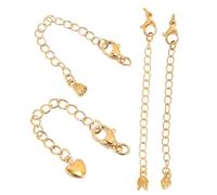 VERDANVERSE 8 pièces Rallonges Chaînes pour Colliers et Bracelets Extension Pratique pour Bijoux Femme Design Classique Facile à Utiliser pour Réparation et Création
