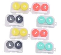 VERDANVERSE 8pièces Étuis De Rangement pour Lentilles Boîtes De Stockage Étanches pour Entretien des Lentilles Pratiques Et Portables pour Voyage Couleurs Aléatoires