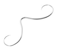 VERDANVERSE Anneau De Septum à Moustache En Acier Inoxydable Argenté 1,6x6,2 Mm Piercing Au Nez Unisexe Accessoire Corps Style Contemporain Usage Quotidien