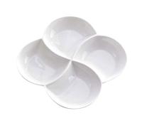 VERDANVERSE Assiette Céramique Compartimentée Sections Antidérapante pour Snacks Desserts Salade Plateaux de Service Polyvalents Cuisine et Restaurant Réutilisable