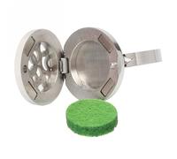 VERDANVERSE Bague Ouverte Ajustable en Acier Inoxydable 20 MM pour Huile Essentielle Bijou Aromathérapie Unisexe Diffuseur d'Huiles Essentielles pour Usage Quotidien