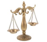 VERDANVERSE Balance de Justice Vintage en Fer avec Rangement pour Petits Objets, Accessoire de Bureau pour Bibliothèque et Étudiants en Droit