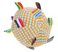 VERDANVERSE Balle Couineuse pour Chien avec Clochette Balle Peluche Douce à Mâcher Soulagement Dentition Stimulation Sensorielle pour Petits Moyens et Grands Chiens Jeu Interactif Intérieur et