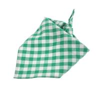 VERDANVERSE Bandana pour Chien à Carreaux Écharpe Triangle Ajustable pour Animaux de Compagnie Accessoire de Costume Élégant pour Petits et Moyens Chiens Facile à Laver Entretenir Vert et