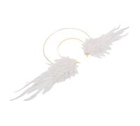 VERDANVERSE Bandeau D’Ange Blanc Halo Lumineux, Serrage-Tête Léger pour Costume Renaissance Femme, Accessoire Coiffure Festif pour Mariage, Fête et Cosplay, Coiffure de Dame Élégante