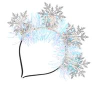 VERDANVERSE Bandeau Noël Paillettes Argenté Accessoire Femme Fête Party Photo Créative