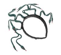 VERDANVERSE Bandeau Serpent Méduse en Plastique Vert Confortable et Antidérapant pour Cosplay et Accessoires de Fête Scéniques ou Photos