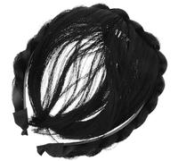 VERDANVERSE Bandeau Tressé Noir, Accessoire Élégant Fausses Mèches en Fibre Haute Température pour Cheveux pour Femmes et Filles, pour Festivals et Séances Photo