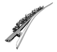 VERDANVERSE Barrette Cheveux pour Fixation Ferme en Alliage Vintage Grosse Taille avec Cristaux et Cristal, Pince à Cheveux Portable pour Coloration et Usage à Domicile